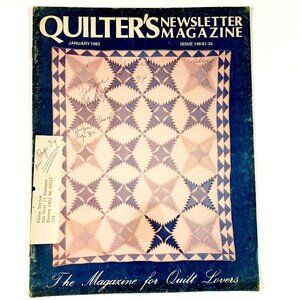 Quilters Newsletter Magazine Jan 1983 Mayflower New Hampshire Patterns 50 Pages